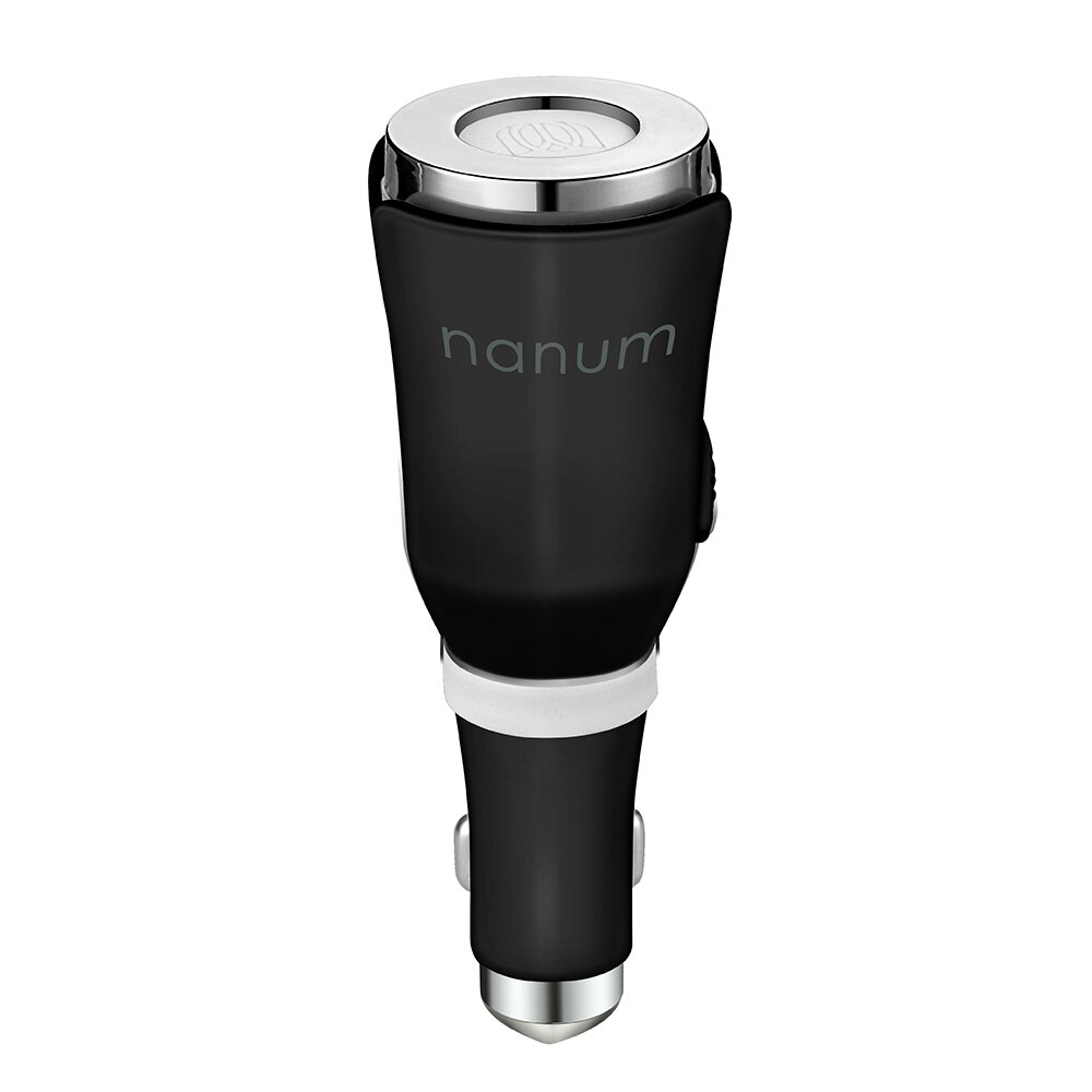 M tulipán difusor de Aroma para coche, purificador de aire, cargador de coche, elimina el olor de la fragancia, martillo de seguridad USB, negro, blanco, azul, Rosa, Verde: Black