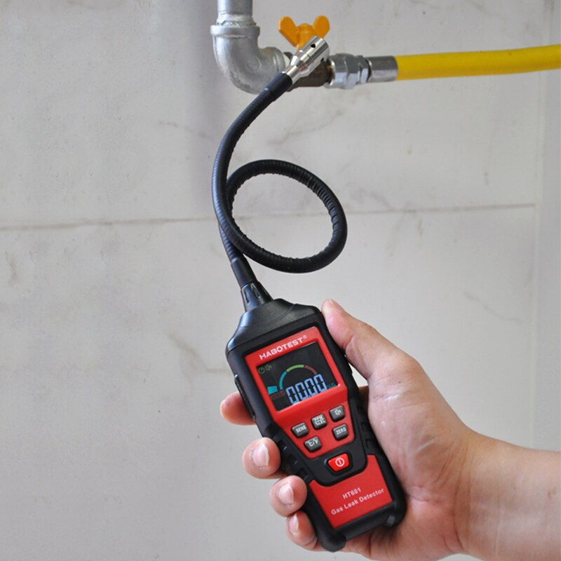 Habotest gasanalysator gaslækagedetektor ppm meter brændbar brandfarlig naturlig tester 9999 ppm 20%  lel