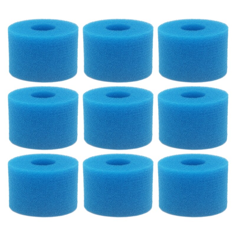 Filtro de esponja para Intex S1 tipo Spa puro, espuma lavable reutilizable, cartucho de filtro para bañera de hidromasaje, 9 Uds.: Default Title