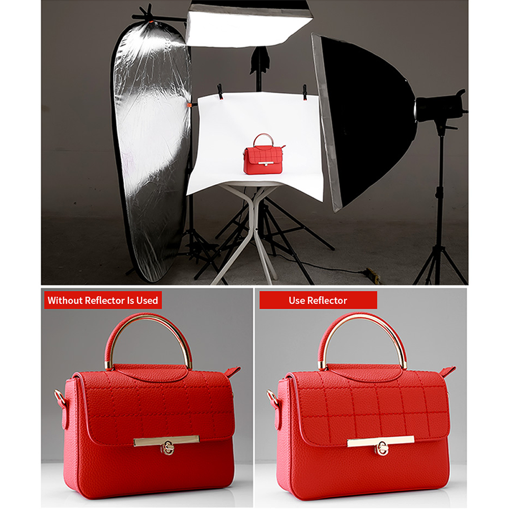 60x90cm Foldable Reflector 5 in 1 Multi Disc Photography Studio Photo Oval Collapsible Light Reflector 24*35 inch Portable