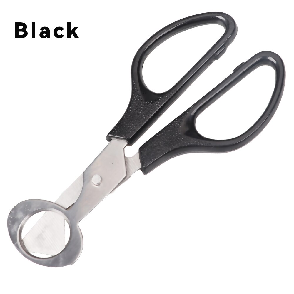 20PCS Quail Egg Scissors Fresh Bird Egg Scissors Stainless Steel Egg Cutters Cutters Egg Opener Egg Shell Utensils For Kitchen: Black 20pcs