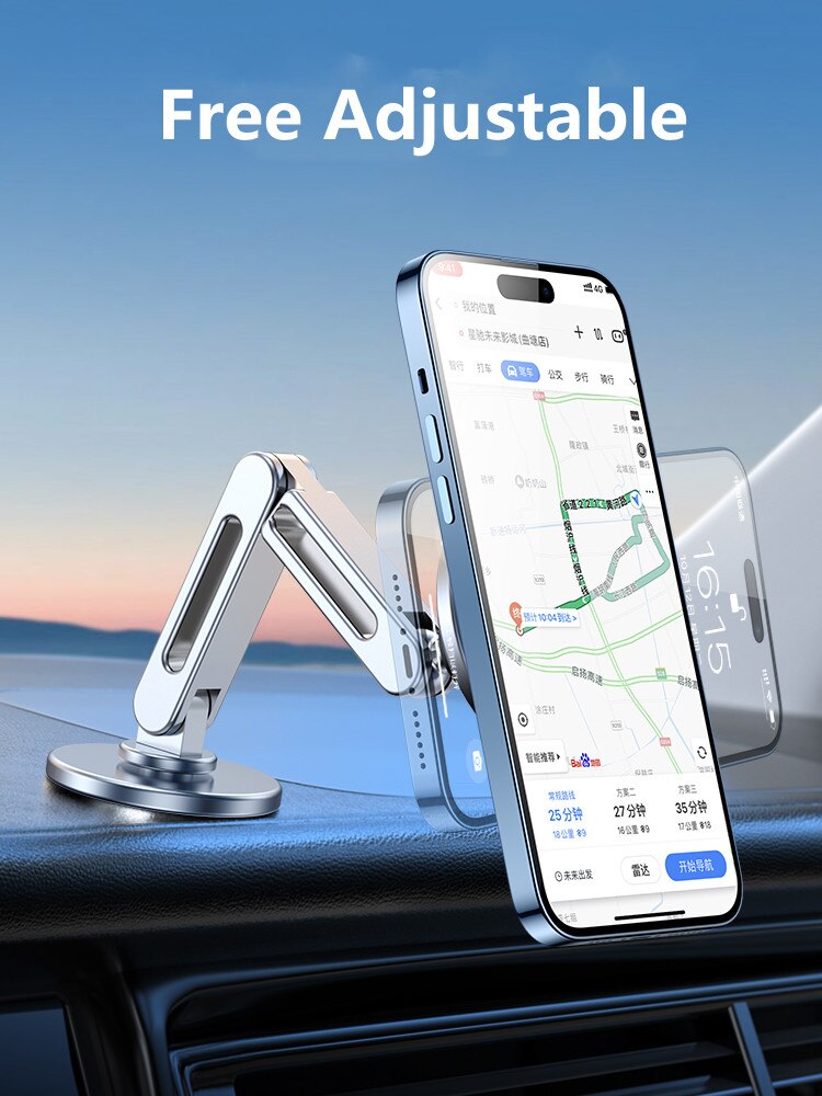 Magnetyczny uchwyt samochodowy na telefon Stojak Magnes Uchwyt samochodowy GPS Smartphone Wsparcie mobilne w uchwycie samochodowym dla Macsafe iPhone Samsung Xiaomi