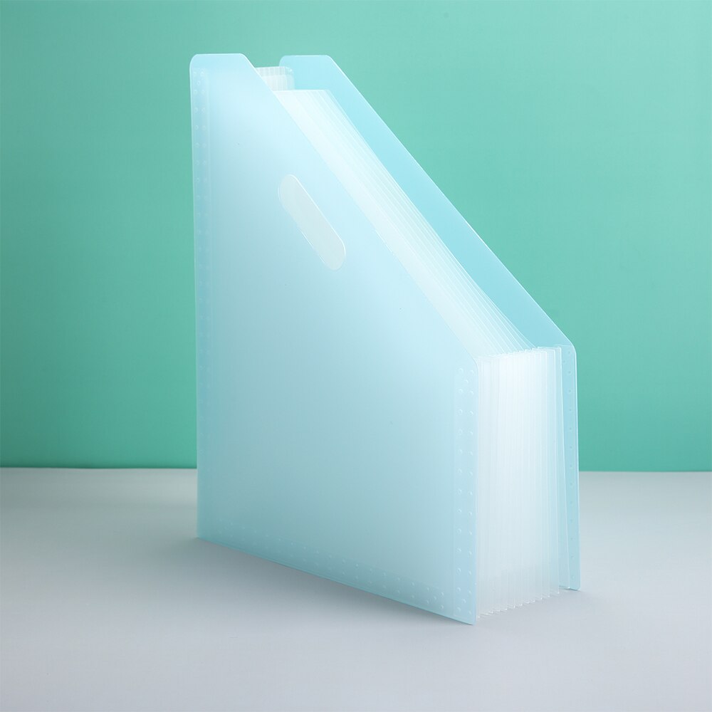 Uchwyt na dokumenty A4 w stylu organowym rozbudowy Organizer robić dokumentów ambona stojak na ulotki przechowywanie z 13 przegródkami robić domowego biura szkolnego: niebieski