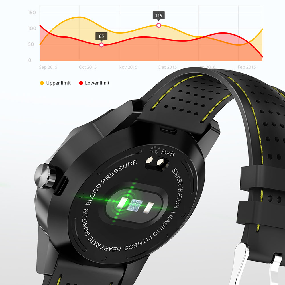 Homme Sport FitnessTracker Bluetooth Smartwatch hommes rappel d'appel numérique montre pour IOS Android 1.3 pouces écran Relogio Inteligente