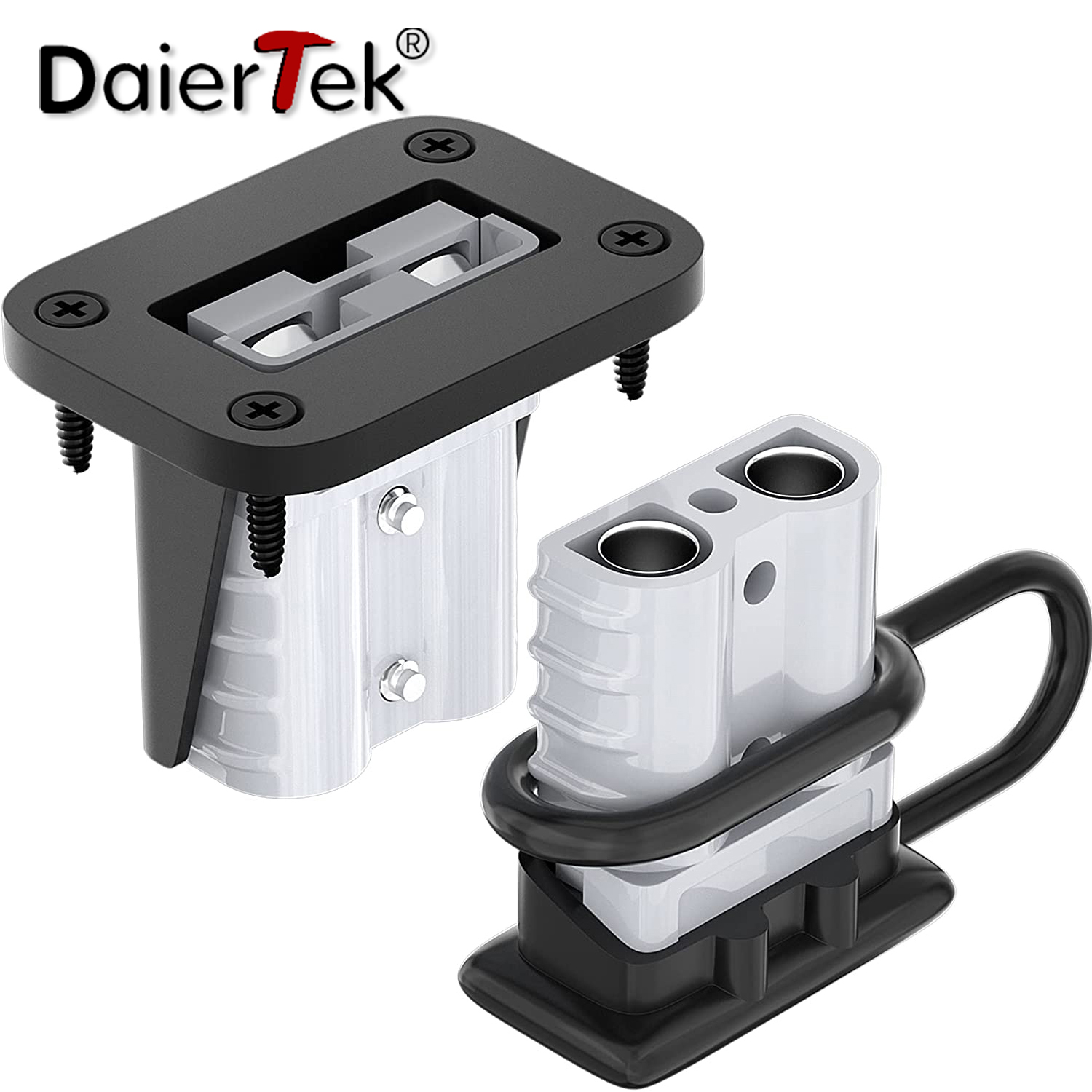DaierTek 2 uds 50A batería conector de desconexión rápida conector de Cable de batería de calibre 6 a 12 batería de desconexión rápida