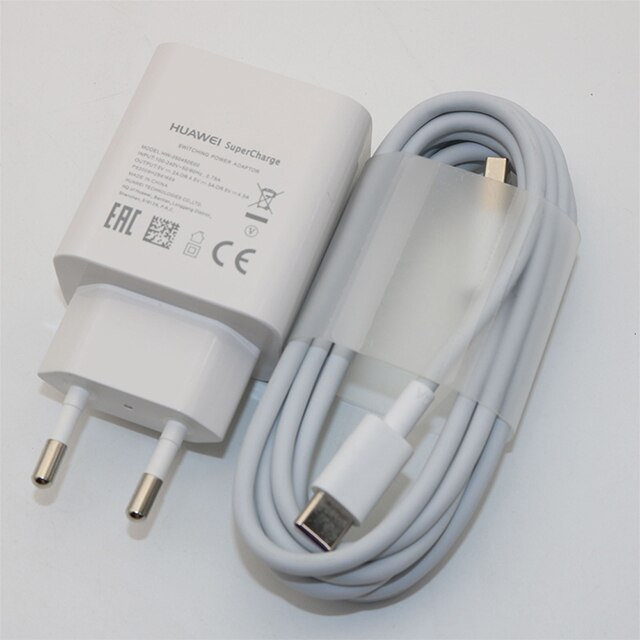 HUAWEI Supercharge EU For Mate9 10Pro P10Plus Fast Charger Quick Travel Wall Adapter 5V/4.5A 4.5V/5A 5V/2A Type-C 3.0 USB Cable: EU Charger x Cable