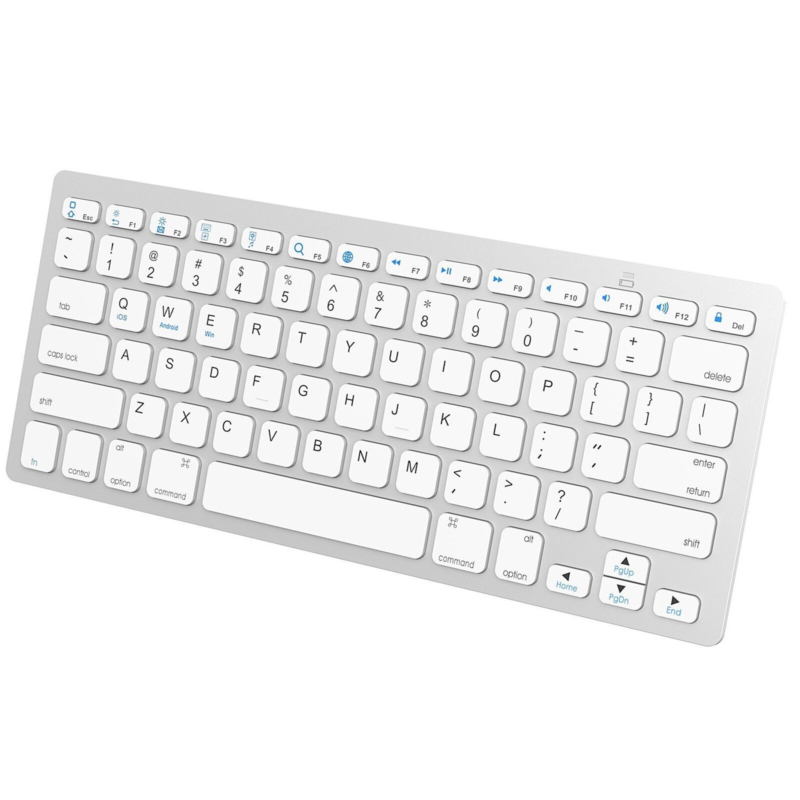 Keyboards Universal Wireless Bluetooth 3.0 Standard Interface Keyboard Ultra Slim Hebrew English 9.7 Inch Teclados Clavier: WH