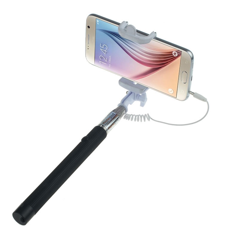 Convenient Extendable Handheld Self-portrait Holder Monopod Stick For Cell Phone Selfie Stick With Wire Control