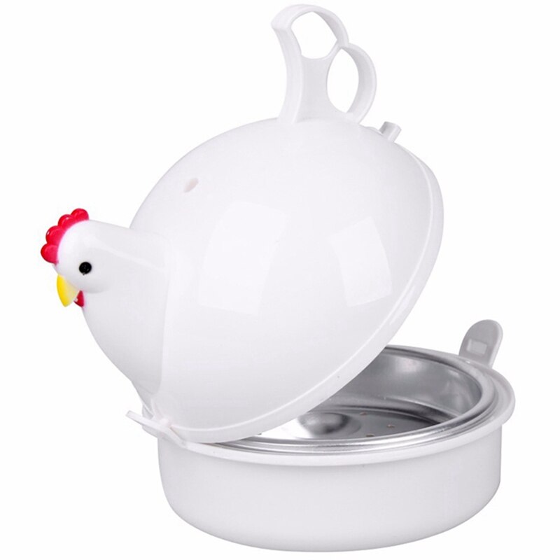 Cuisine Micro-ondes Oeufs Vapeur En Forme De Poulet 4 Oeuf Chaudière Nouveauté Appareils De Cuisson Oeuf Ménage Outil: Default Title