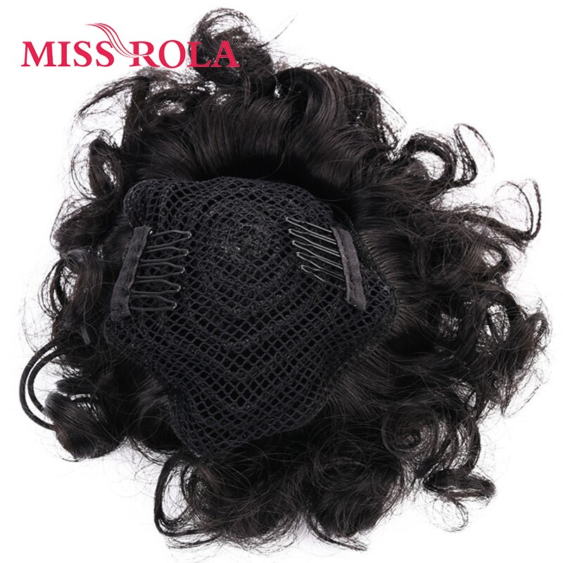 chybić Rola krótkie kręstożek pączek Chignon syntetyczne Updo klip w ptyś kucyk kok rozszerzenie 5 cal 30g każda