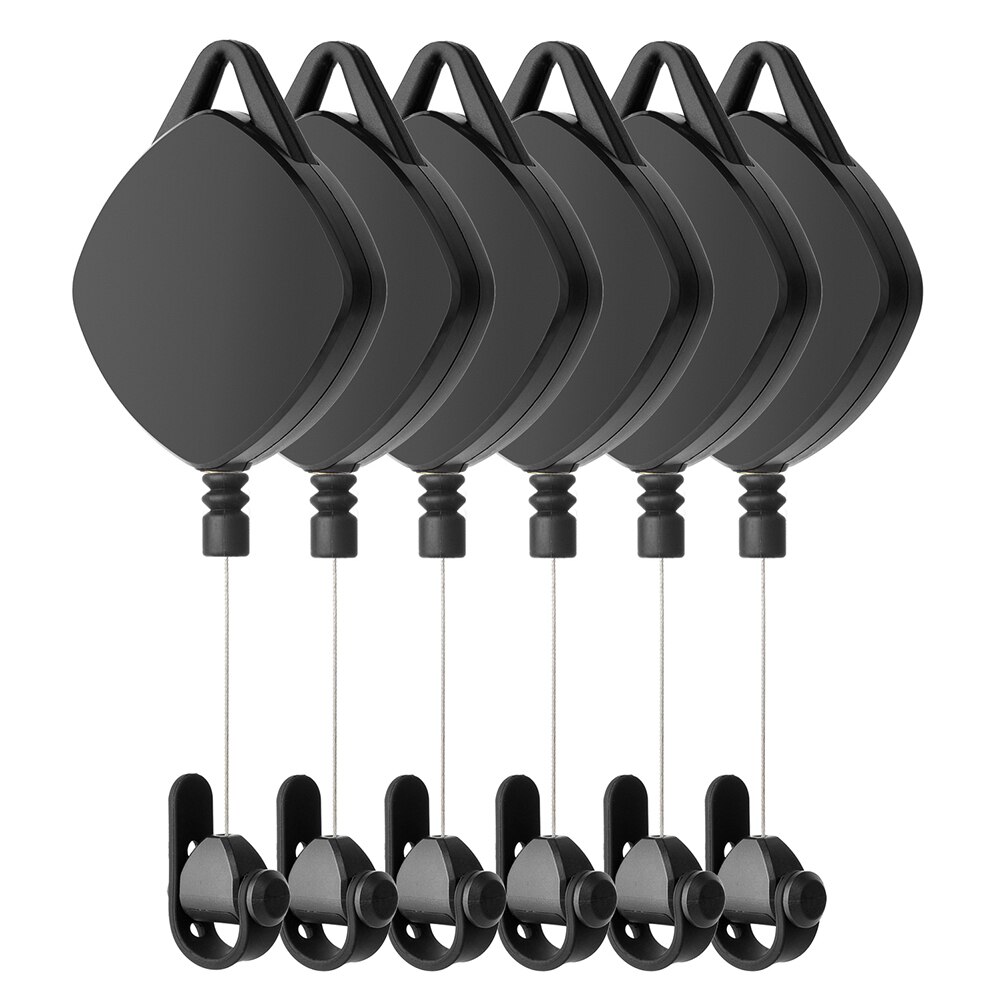 Pulley System Headset Accessory Cable Management for Oculus Rift S Rift PS VR Retractable Ceiling Pulley System: 6 PCS -Black