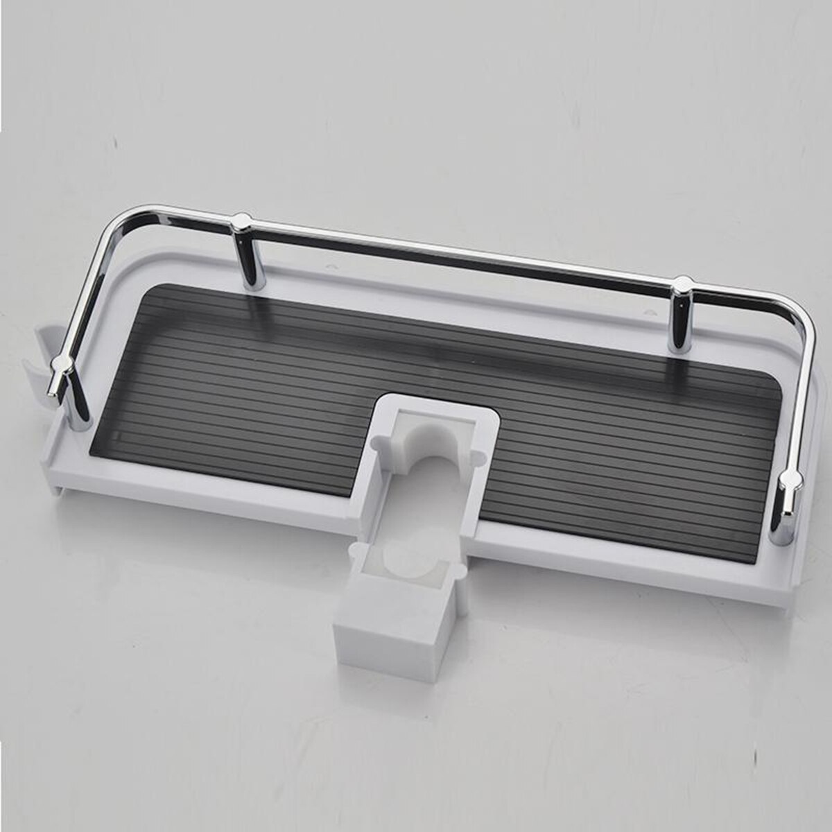 1 estante de baño estante de ducha bandeja de baño para toalla y champú soporte de ducha de un solo nivel accesorios de baño