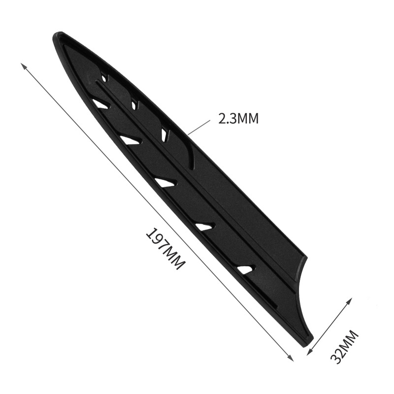 Black Plastic Knife Covers Knife Blade Protector Cover Edge Guards Case Safe Kitchen Gadgets Accessory: 03