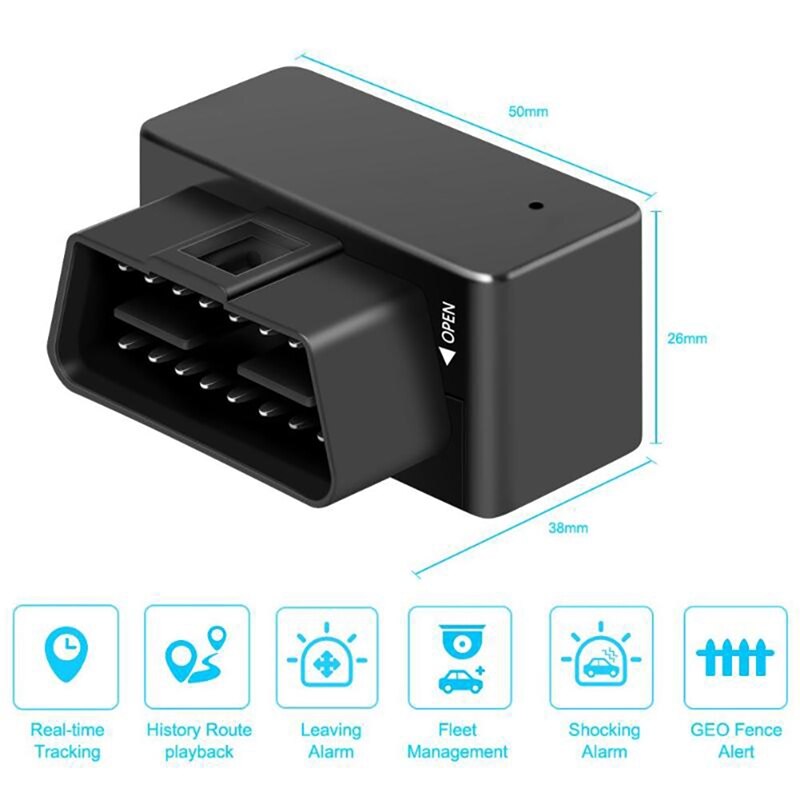 OBD GPS Car Tracker Vehicle Tracker and Monitoring System for Auto for Car: Default Title