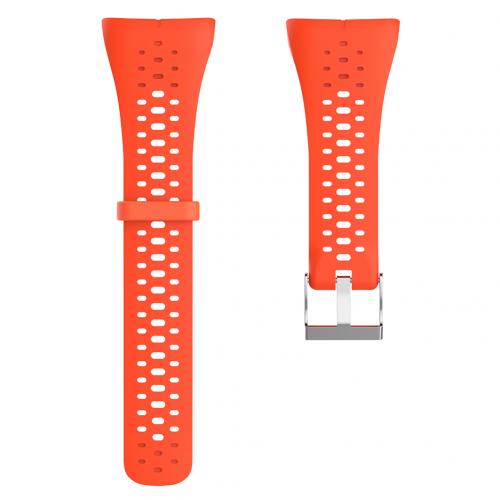 Correa de reloj de silicona hueca para deportes, pulsera inteligente Polar M400/430 GPS: Naranja