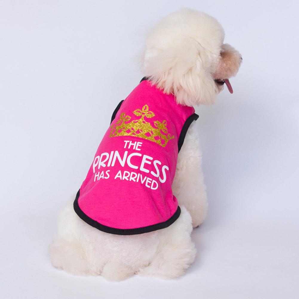 Vêtements pour chiot, col rond, lettre imprimée, tenue à la , gilet pour chien sans manches, Costume pour chat
