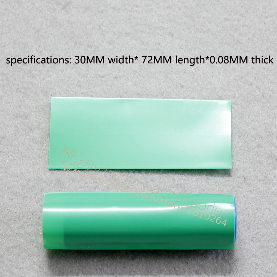 1 sectie 18650 batterij mouwen transparant blauw geïsoleerde krimpkous batterij case batterij skin PVC warmte krimpfolie