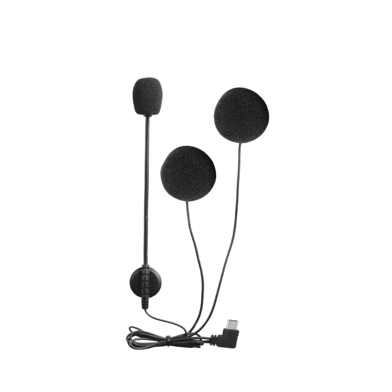EJEAS V6 Pro + V4 Plus casco de motocicleta intercomunicador auriculares con micrófono cinta de doble cara Base Clip de montaje: Rojo