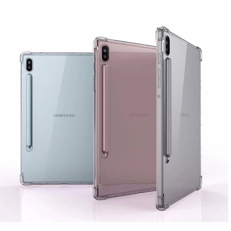 Trasparente caso tablet Per Samsung Galaxy Tab S7 11 Plus 12.4 2020 SM-T970 T975 T870 T875 Goccia Resistente di caso Sottile caso di TPU