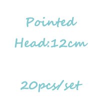 Round Pointed Head Embroidery Cross Stitch Needles DIY Hand Stitches Needle Bigeye Macroporous Sweater Knitting Needles S0019N: 20PC 12CM Pointed