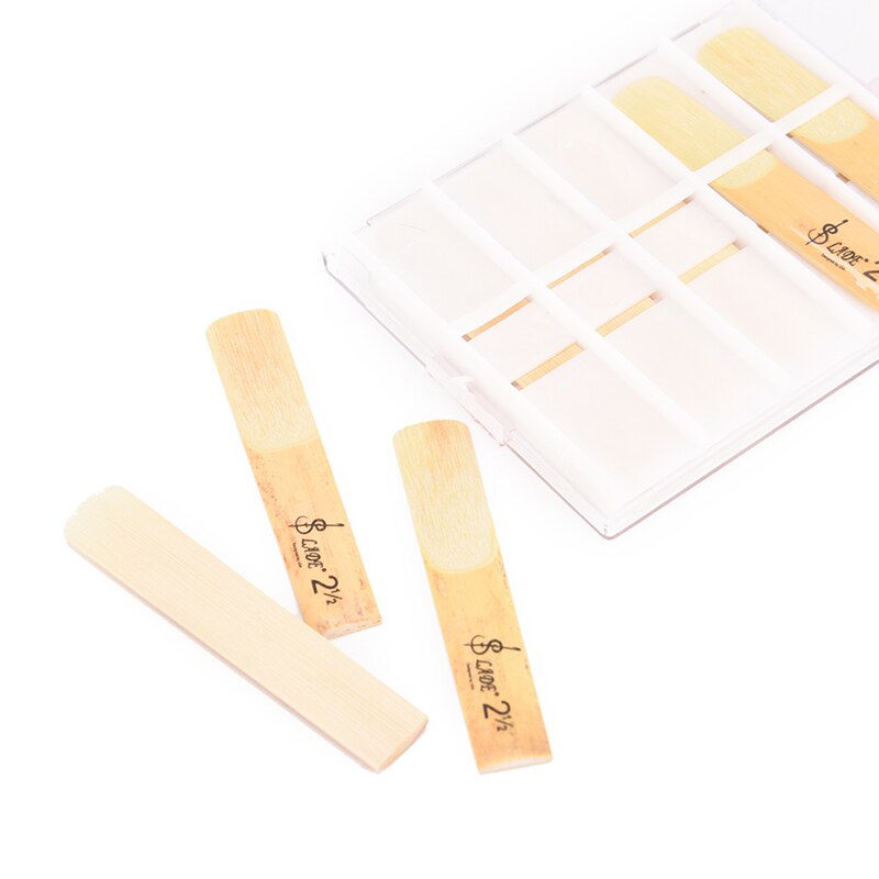 10 teile/los Bb Klarinette Schilf Festigkeit 2,5 2-1/2 Schilf Traditionellen Bambus Bläser Instrument Teile & Zubehör