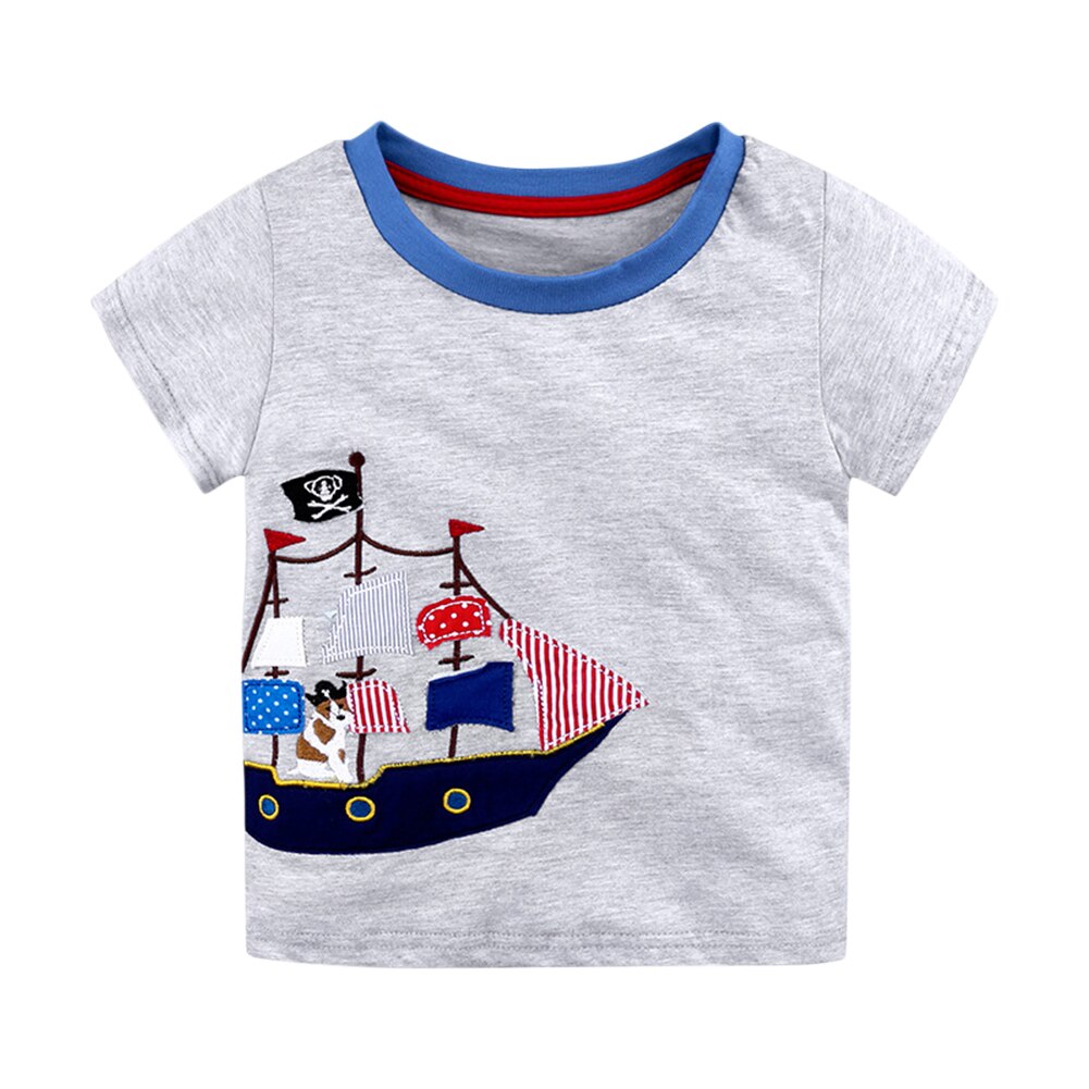 18M-4T Kinderen Cartoon Print T-shirts Meisjes Jongens Zomer Korte Mouw Tops: 08