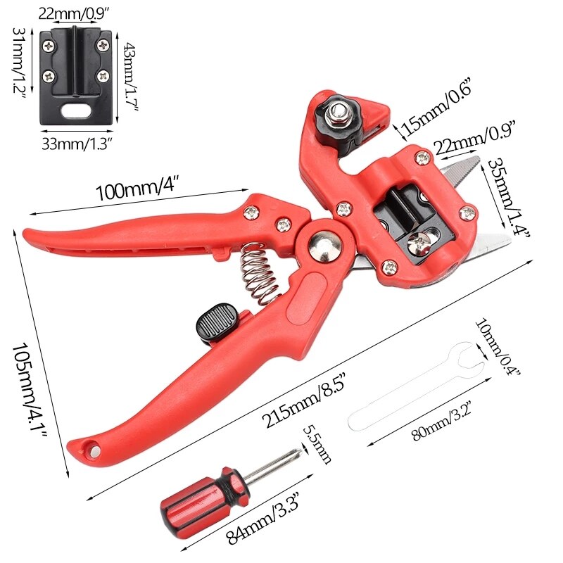 Garden Grafting Pruner Grafting Set Kit Farming Fruit Tree Pruning Shears Scissor Vaccination Plant Fruit Tree Cutting Machin
