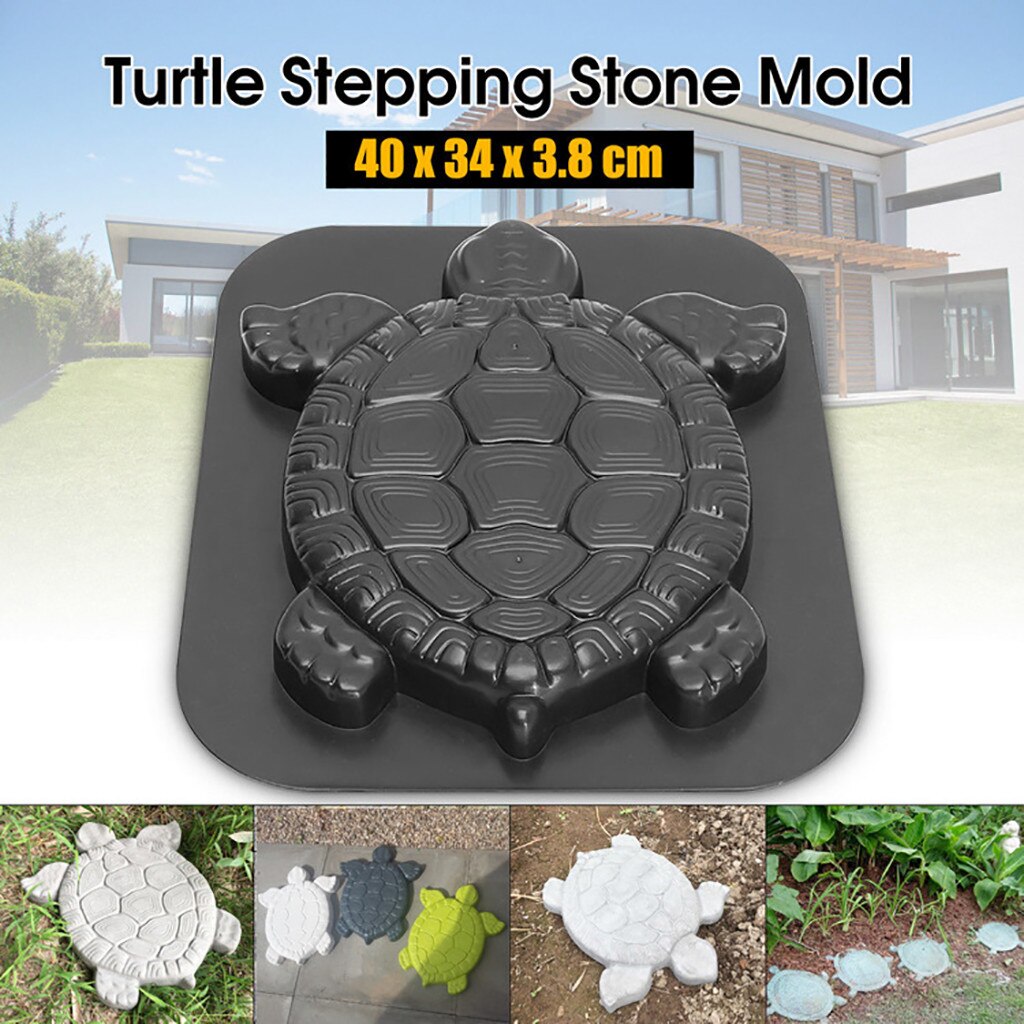 Turtle Stepping Stone Mold Concrete Cement Mould ABS Tortoise Garden Path 44CM Concrete Molds форма для бетона