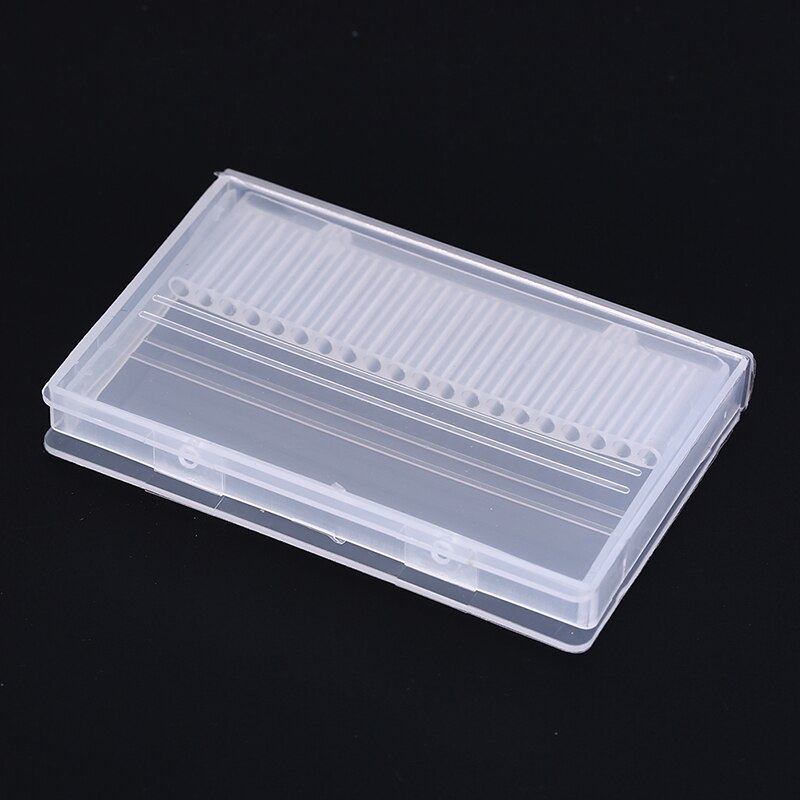 1pc gennemsigtige akryl søm bore boks 20 huller plast display stander beholder til 3/32 &quot; bits bore udstilling