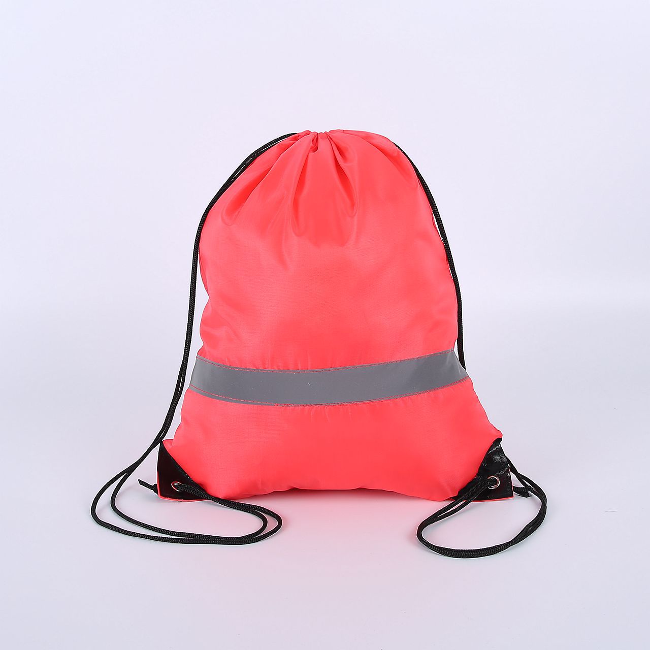 Nylon Color Portable Sports Bag Thicken Drawstring Belt Riding Backpack Gym Drawstring Shoes Bag Clothes Backpacks Waterproof: MULTI