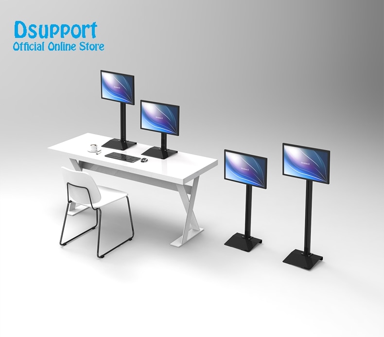 L127 Full Rotation 13"-27" single Screen Monitor Holder LCD TV Mount Desktop Stand Base