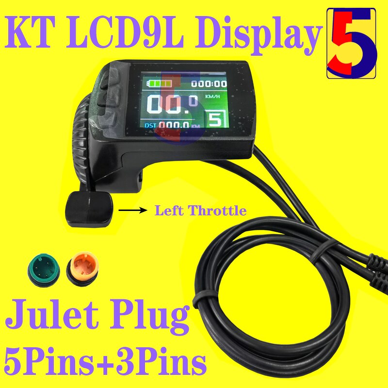 eBike KT LCD11 mini display 24V/36V/48V KTLCD Display for KT controller/ KT LCD3 LCD4 LCD5 LCD8S LCD8H LCD9 LCD10H LCD11 Display: LCD9L WF