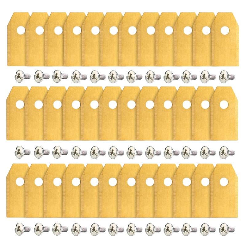 Lawn Mower Blade 36 Pcs Replacement Blades, Stainless Steel Mower Blade for Garden and Husqvarna Automower