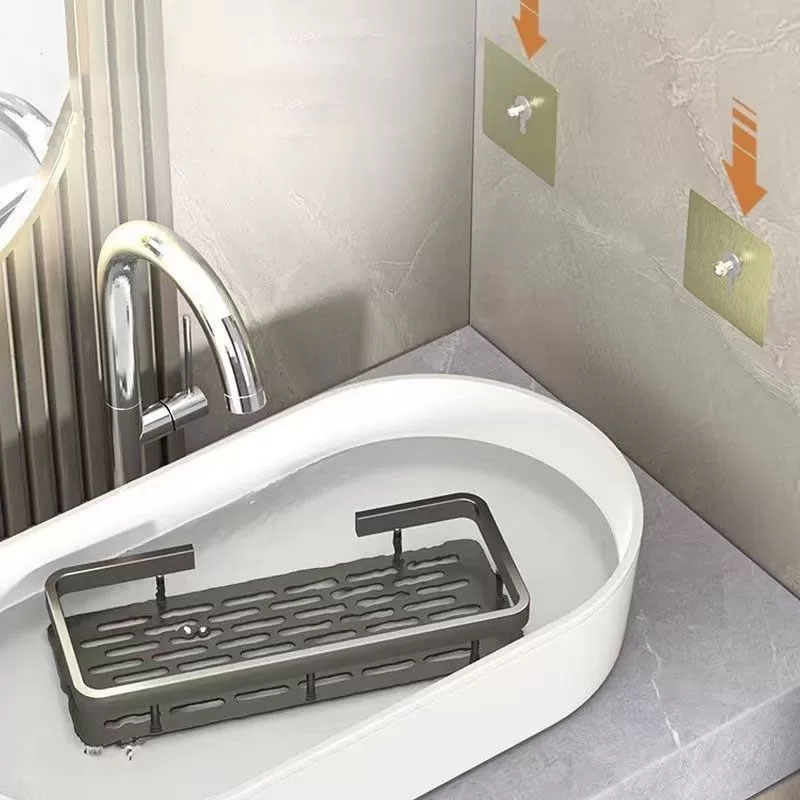 1-3pcs Bathroom Shelf Kitchen Storage Organizer Aluminum Alloy Shampoo Rack Shower Shelf Bathroom Accessories No Drill Shelf