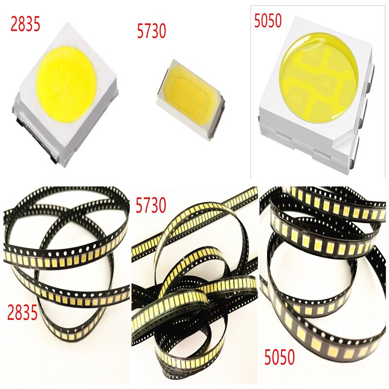 10 SMD LED 5050 kalt-weiß 3-Chip Highpower