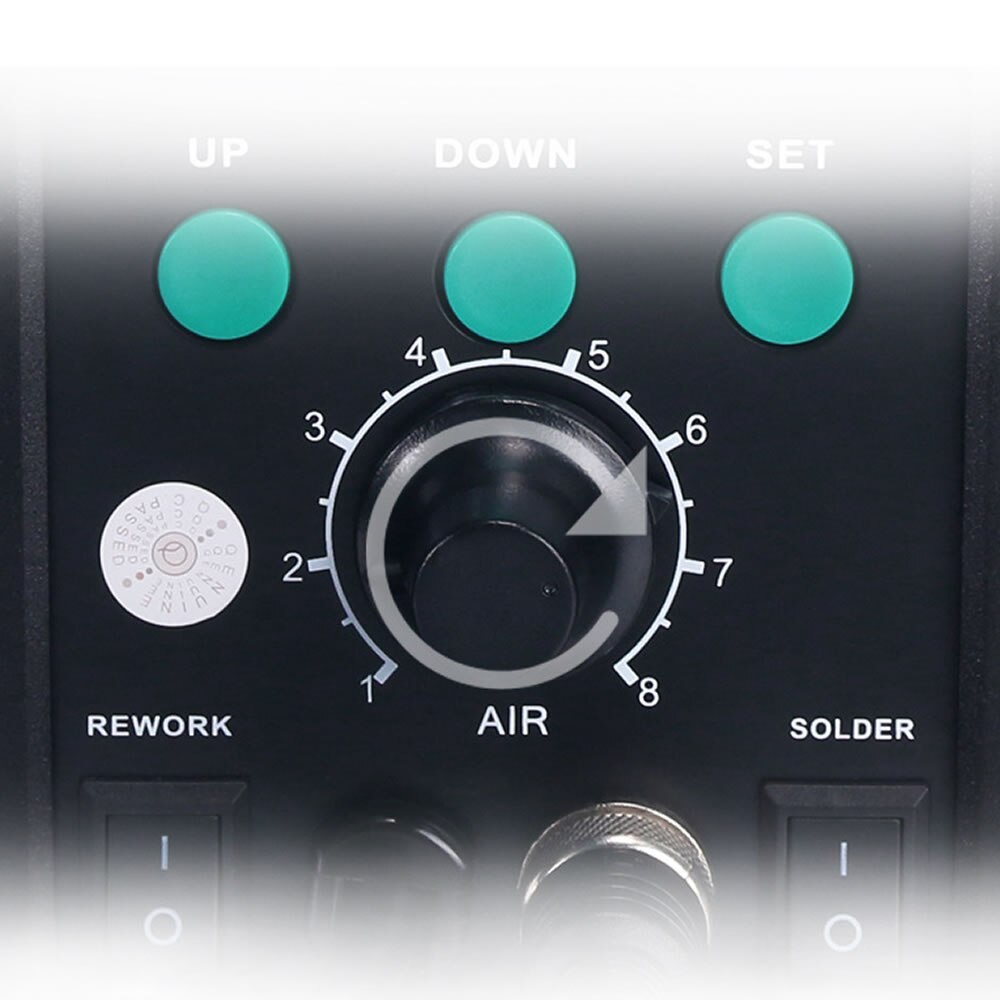 YIHUA-Estación de soldadura de aire 8786D, soldador Digital de reparación de teléfonos, herramienta de soldadura BGA SMD