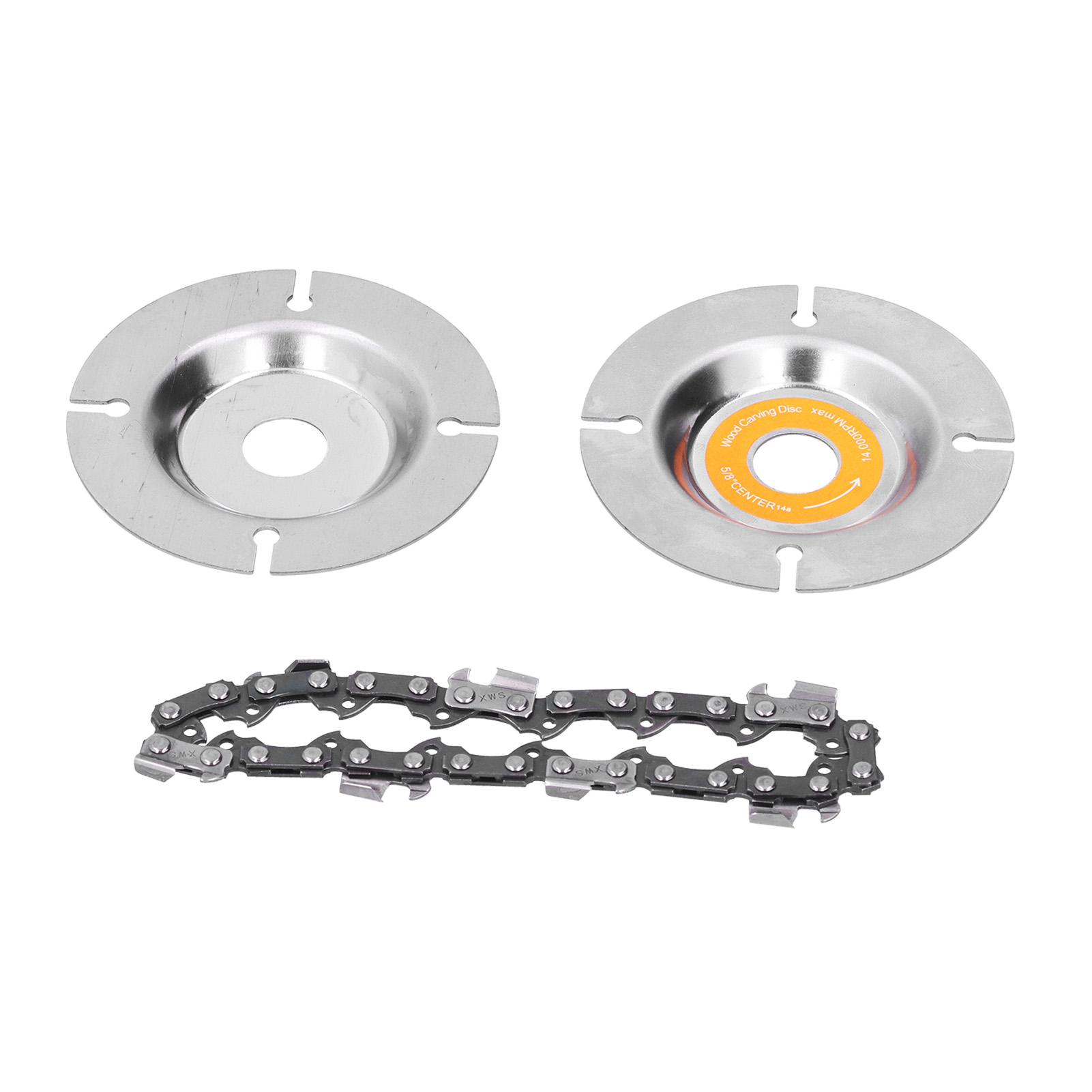 Angle Grinder Chain Disc Woodcarving Accessories Chainsaw Blade for Cutting for Shaping: Orange Card