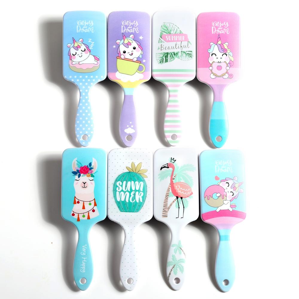Cartoon printing comb bird cat cartoon hairdressing comb cute plastic comb ice cream air cushion comb