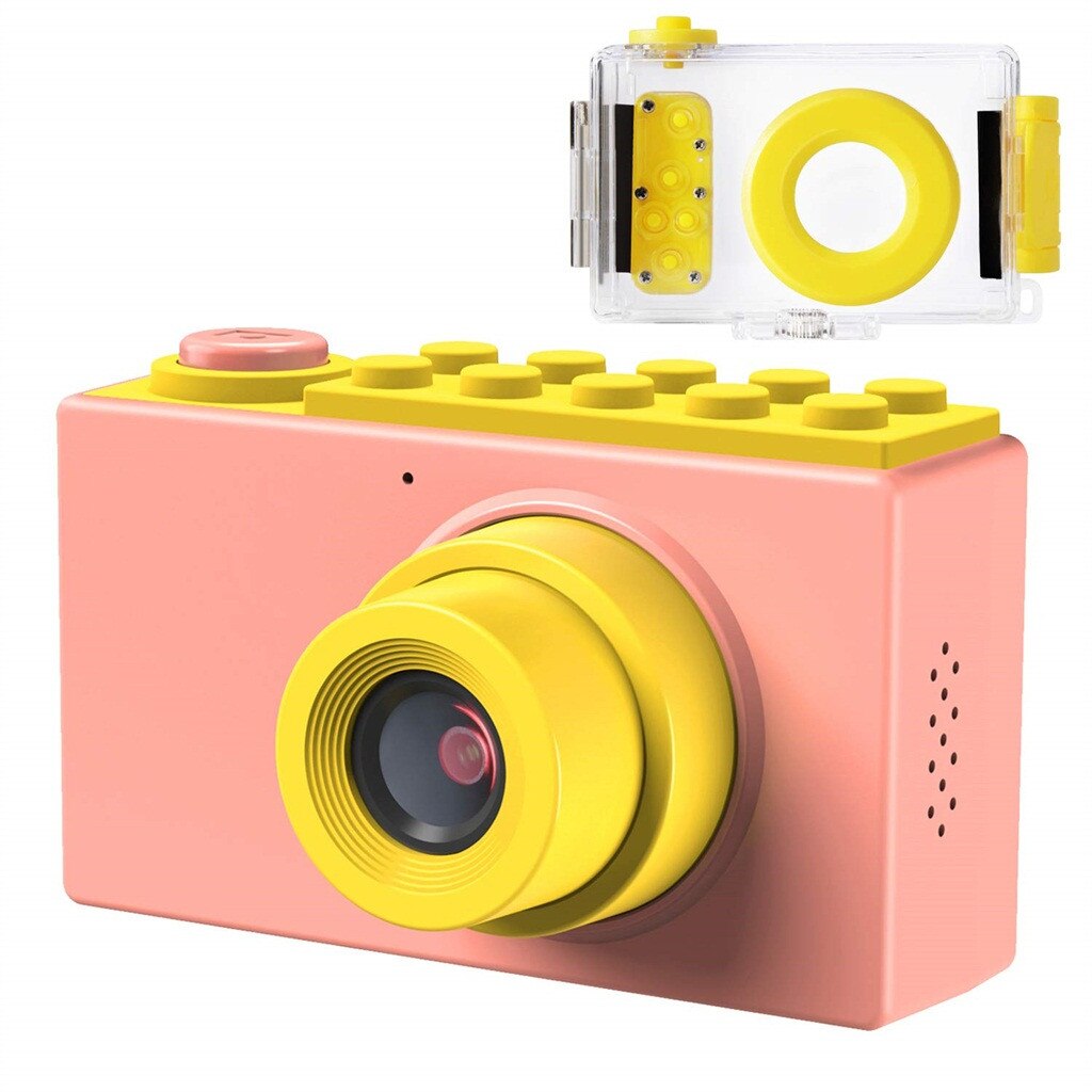 Waterproof Digital Camera for Kids Children 4X Digital Zoom 2 Inch LCD Screen: Pink