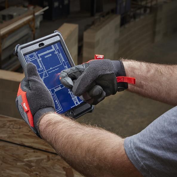Milwaukee t48229734 luvas de trabalho resistentes 11 tamanho/xxl