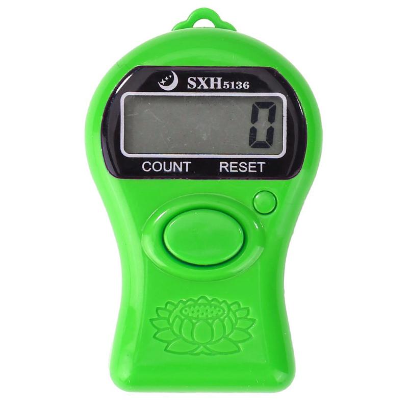 0-99999 pantalla LCD contador de dedos LED luminoso contador de Cuentas electrónico: D5
