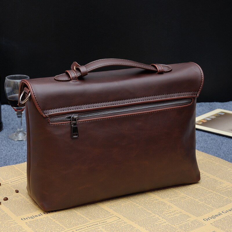 Casual heren tas slot schoudertas populaire trend cross body sectie aktetas