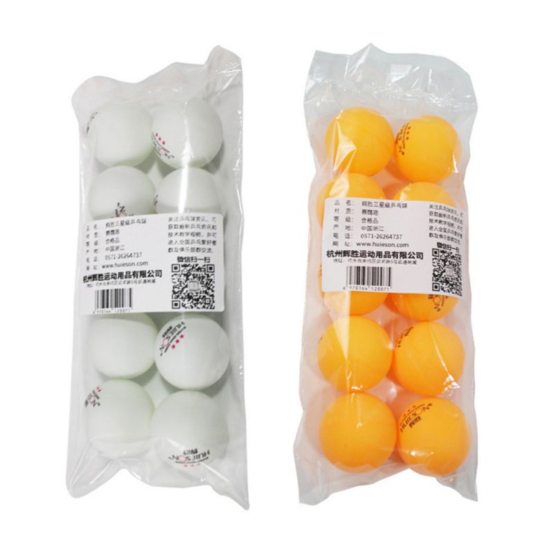 10 st/pack bordtennisbollar 40mm diameter 2.8g abs plast pingisbollar för klubbtävlingsträning f
