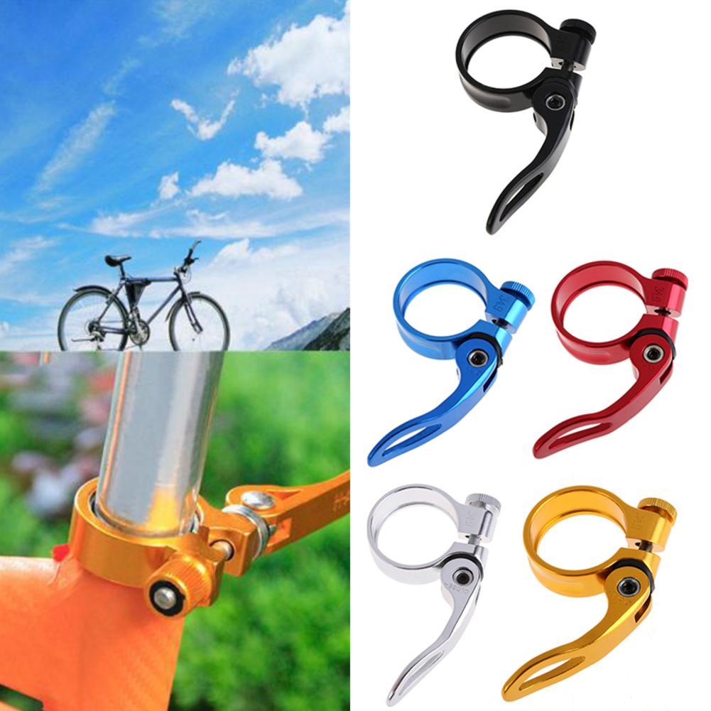 Bicycle Quick Release Seat Tube Clamp Aluminum Alloy Post Seat Saddle Clamp Clamp Aluminum Clamp Tube X8P1