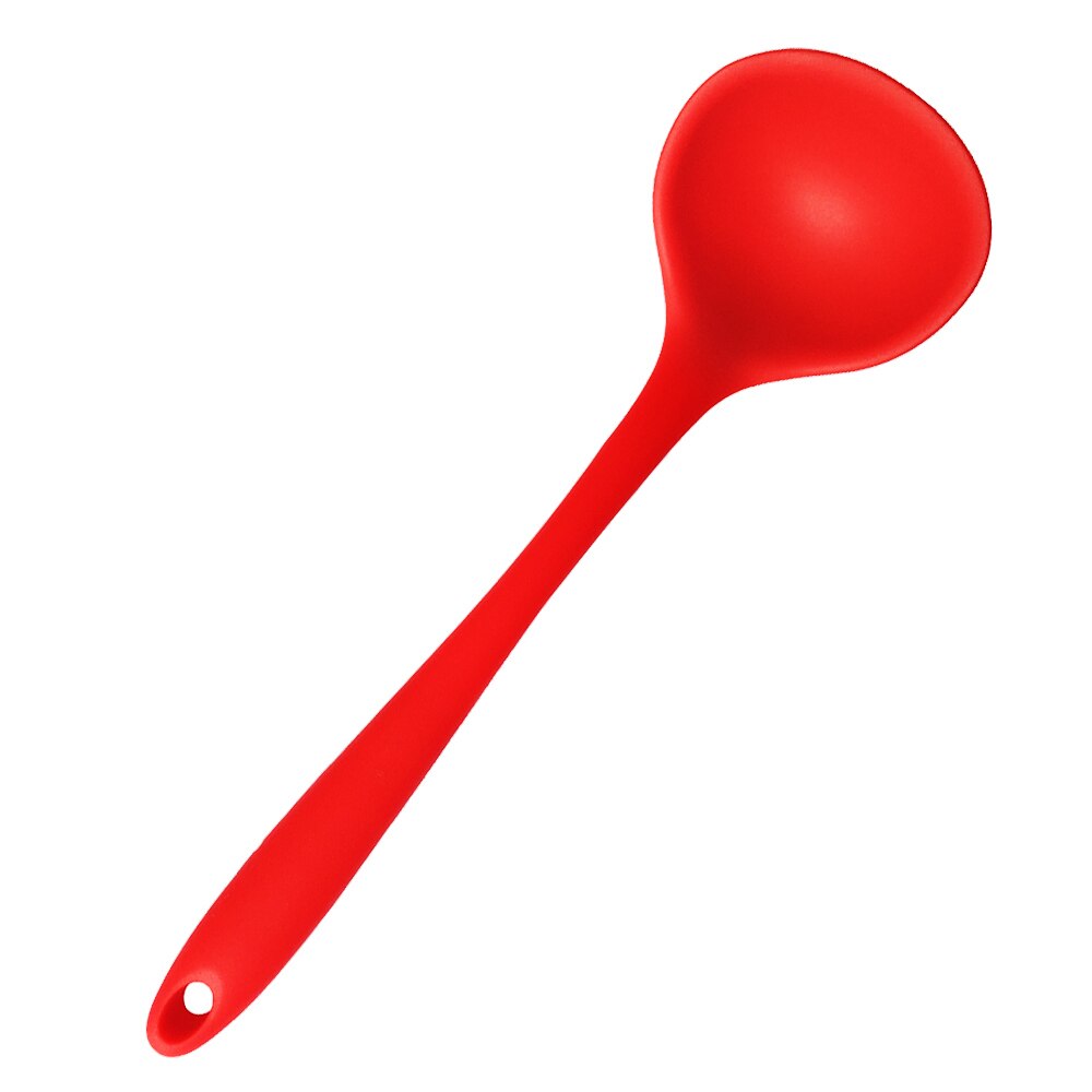 Utensilios de cocina de silicona de grado alimenticio, utensilios de cocina de nailon para cuchara, espátula, cucharón, batidores de huevos, 6 unids/set por juego