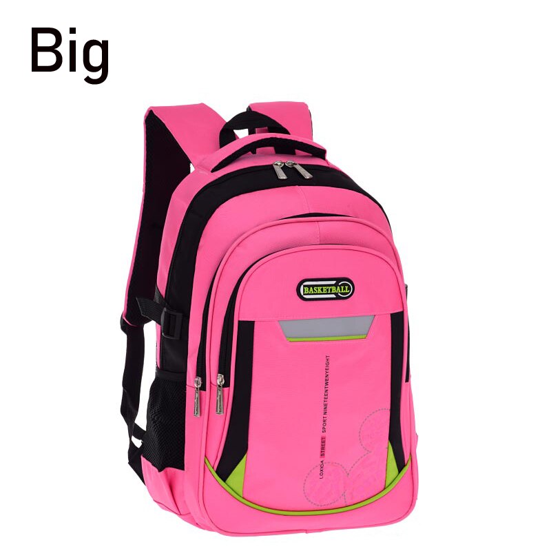 freundlicher Schule Taschen für Jungen Grundschule Wasserdichte Rucksäcke Art Schul für Mädchen Orthopädische Bookbags Klasse 1-3-6 große: groß Rosa