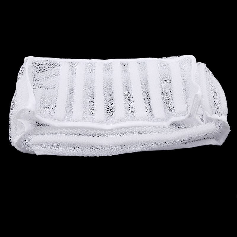 White Padded Laundry Net Wash Bag For Protecting Trainers And Shoes In The Washing Machine Shoes Washing And Drying Bag: Default Title