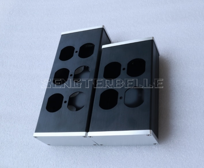 DIY HIFI Aluminium Chassis ONS Standaard Power Strip Case PSU Box Stopcontact Shell