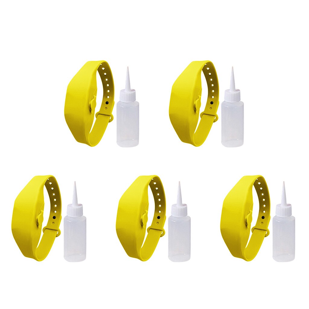 5Pcs Wristband Hand Dispenser This Wearable Hand Sanitizer Dispenser Pumps Disinfectant Sanitizer Bracelet Dispensing Tool 908: D