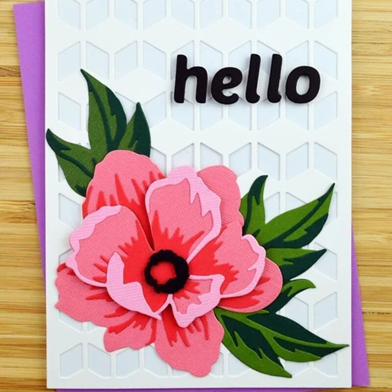 Metal Cutting dies Overlapping flowers die cut Scrapbooking Paper Craft Handmade Card Punch Art Cutter Decorative Stencil